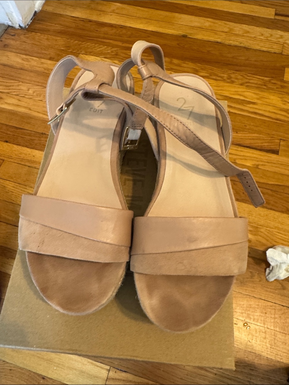Mix No. 6 Blush Tan Ankle-Strap Sandals